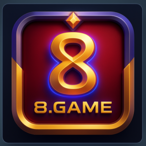 8 game APK online casino and slot games platform banner with modern gaming desing